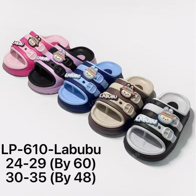 Tapettes Labubu L-610 pour enfants et jeunes filles - Chaussons Labubu EVA tendance | Vente en gros (Nigeria)