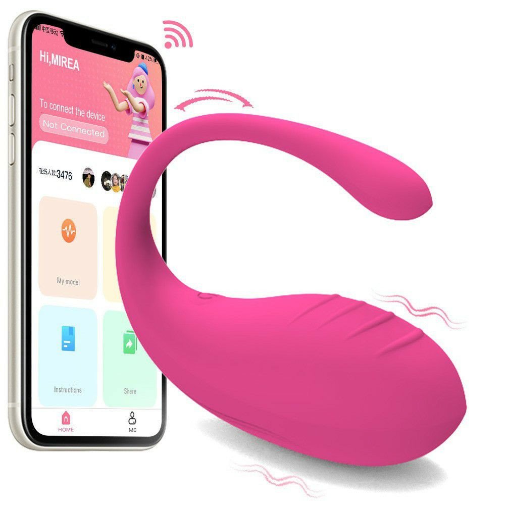 Vibrateur  portable et connecté, conçu pour la stimulation clitoridienne et du point G, avec un contrôle sans fil via une application mobile.