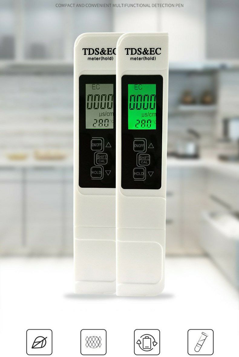 Testeur numérique de qualité de l'eau, souvent appelé stylo TDS (Total des Solides Dissous).