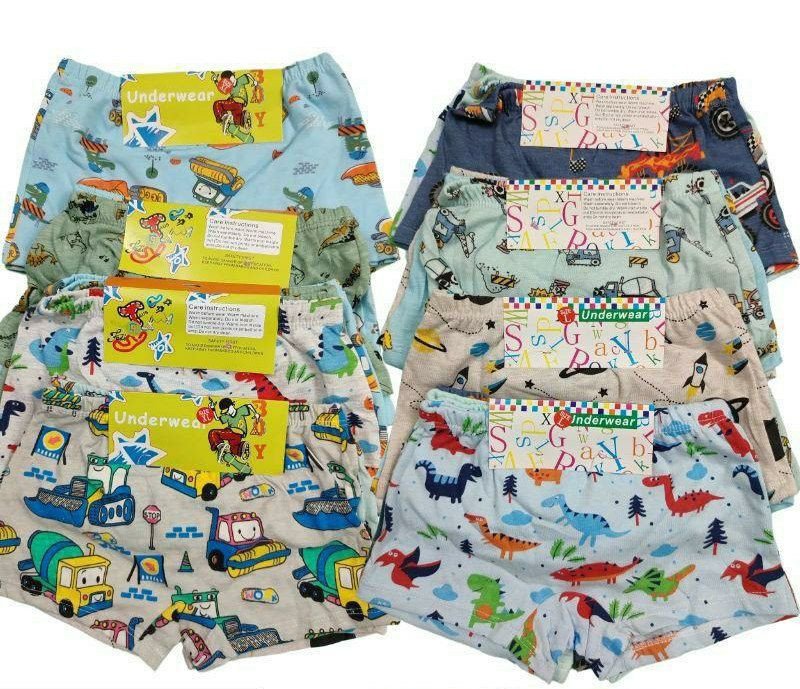 Sous-vêtements pour enfants garçons et filles coton dessin animé imprimé floral exportation transfrontalière vêtements pour enfants approvisionnement à bas prix boxer
