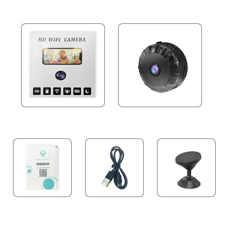 Caméra tournesol sans fil wifi HD vision nocturne moniteur infrarouge caméra de sécurité à distance intelligente